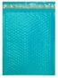 Size #1 (7.25x11" Interior) TEAL POLY Bubble Mailers with Peel-N-Seal